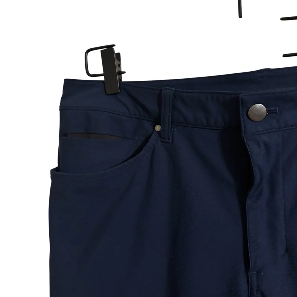 Lululemon ABC Slim Fit Navy Blue Men’s Pants Size 32 - Picture 4 of 9